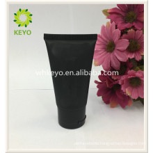 luxury dark black colored empty cosmetic packing cream cosmetic tube